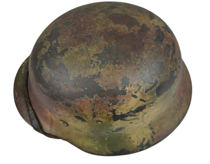 M35 Luftwaffe double decal ‘Normandy’ camouflage helmet SE64
