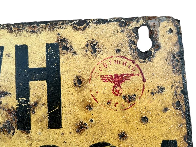 Wehrmacht License Plate for Trailer