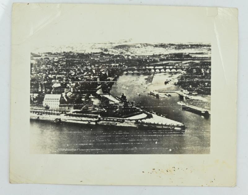 US WW2 Radio Picture Rhine River Coblenz