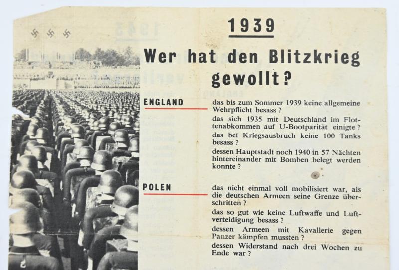 Allied WW2 Droppingsflyer 'Blitzkrieg'