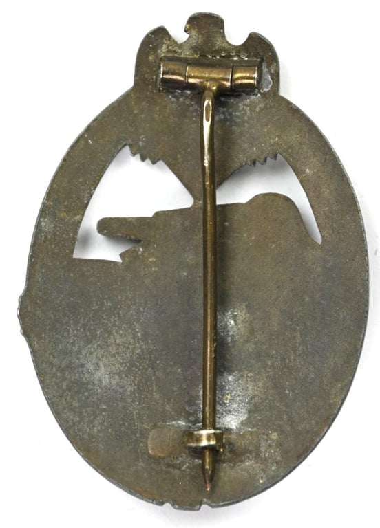 German Panzer Assault Badge in Silver
