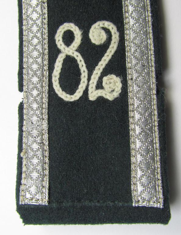 Single - and actually not that often seen! - WH (Heeres) NCO-type (ie. 'M36-/M40'-pattern- and 'pointed styled-') 'cyphered' shoulderstrap as was intended for usage by an: 'Uffz. des Infanterie-Regiments 82'