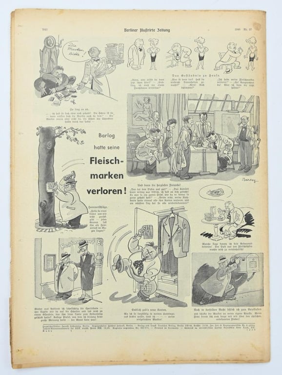 German Berliner Illustrierte Zeitung Newspaper 1940