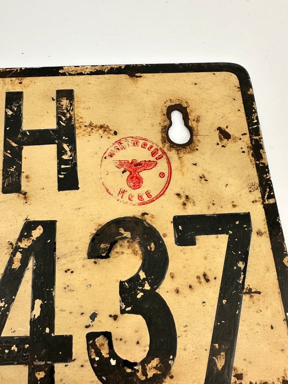 Very rare set of WH license plates "Untoched"