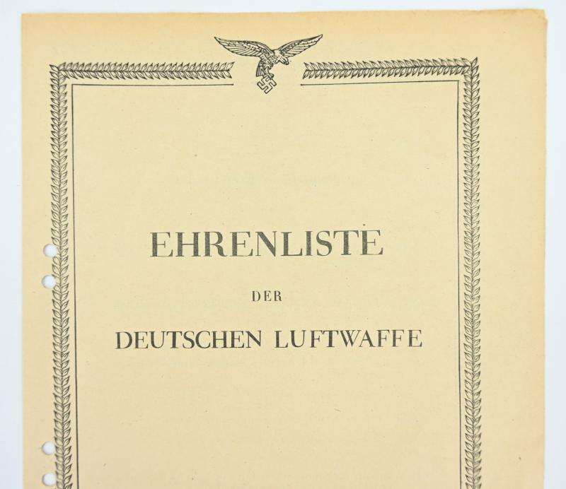 German LW Honor Chart DKIG- Ehrenpokale