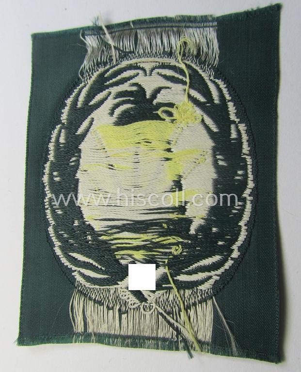 Stunning, WH (Heeres) 'Ärmelabzeichen für Angehörige des Sonderverbandes 287 o. 288' being a 'virtually mint- ie. unissued' example as was executed in so-called: 'BeVo'-weave pattern