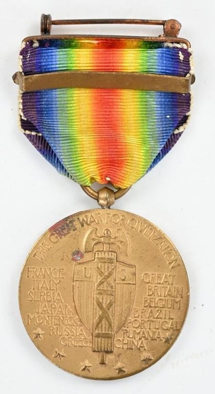 US WW1 Victory Medal with Picture