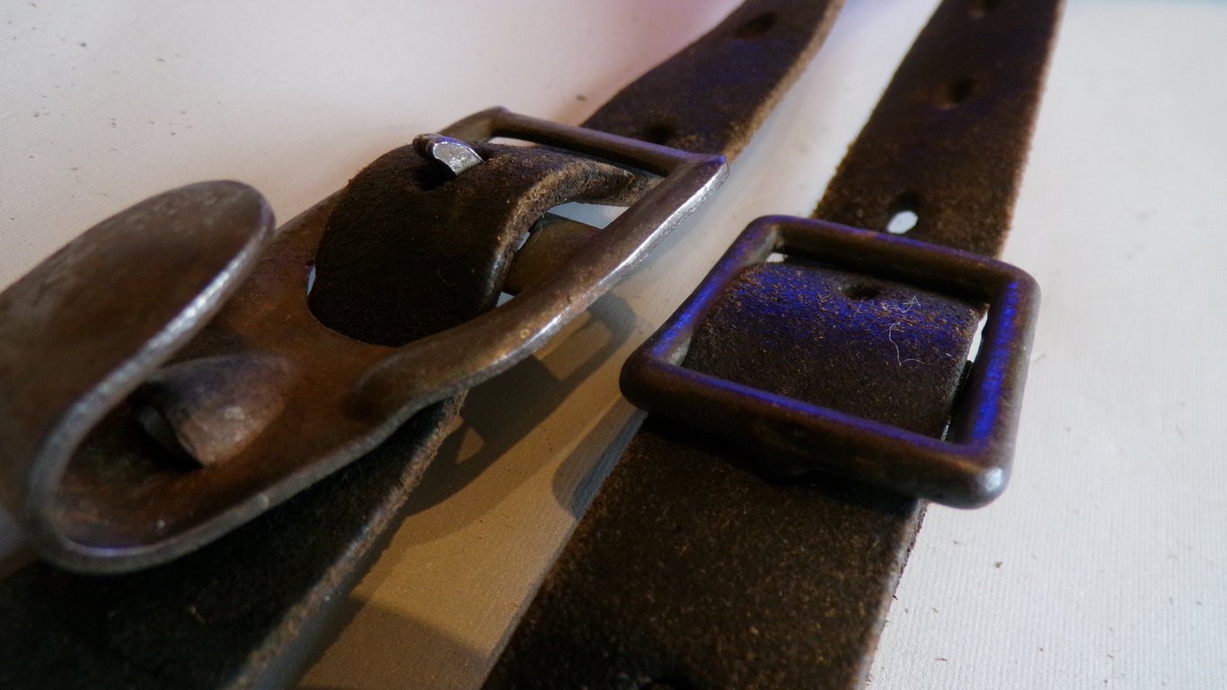 Wehrmacht Leather Combat Y-Straps with RbNr