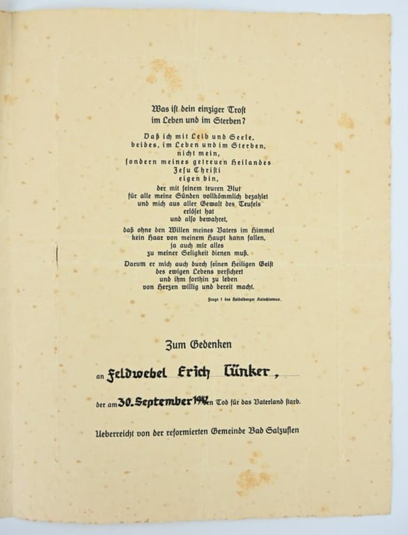 German WH Deatch Certificates and Documents G.R.266