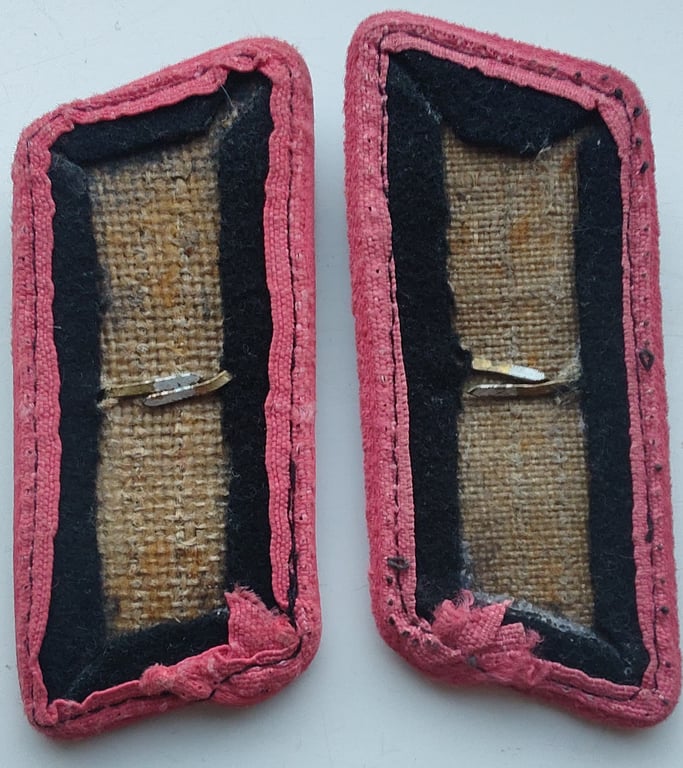 Wehrmacht Panzer wrap pink piped collar tabs