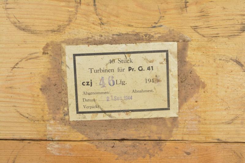 German WH Pr.G. 41 Propaganda Rocket Turbinen T-65 Box