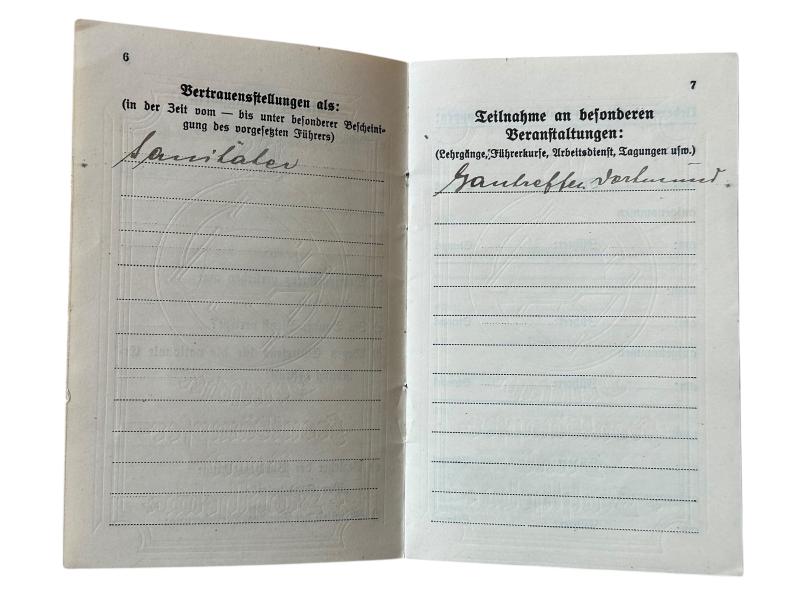 Stahlhelm-bund Membership Book