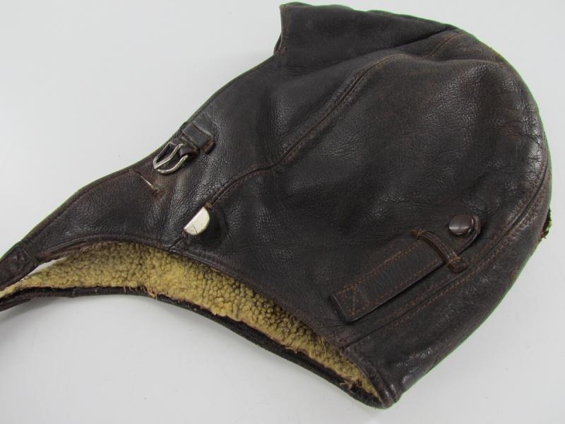 Luftwaffe FK33 Flight Crews Leather Winter Helmet