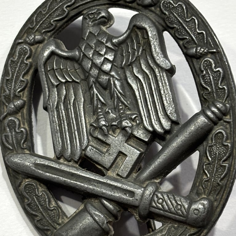 WH General Assault Badge "R.S." Rudolf Souval, Vienna Marked