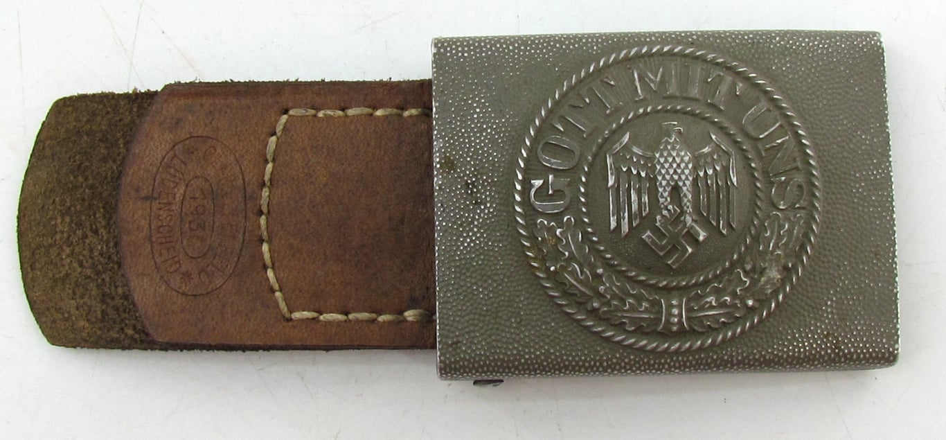 Wehrmacht (Heer) EM/NCO Aluminum Belt Buckle – Gebrüder Gloerfeld 1938