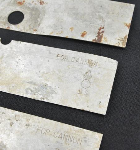 US WW2 Gun-powder Bag-tags