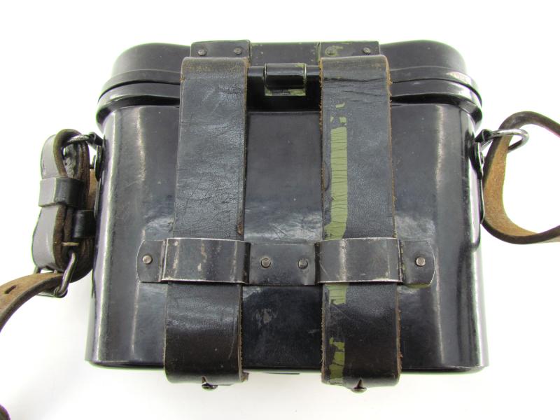 German Black Bakelite Binocular Case with Original Strap