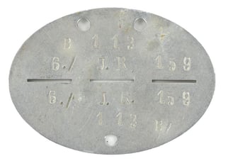 German WH Dog-Tag 6./I.R. 159