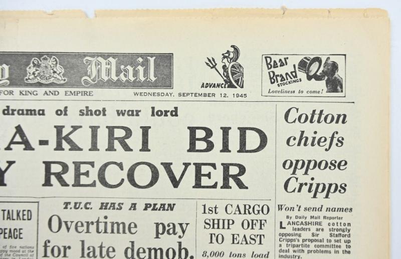 British WW2 Newspaper 'The Daily Mail'