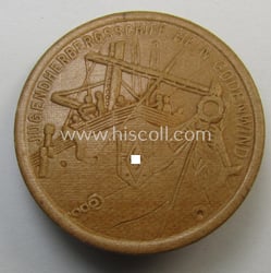 Commemorative - beige-coloured and/or: carton-based(!) - 'Marine HJ'-...