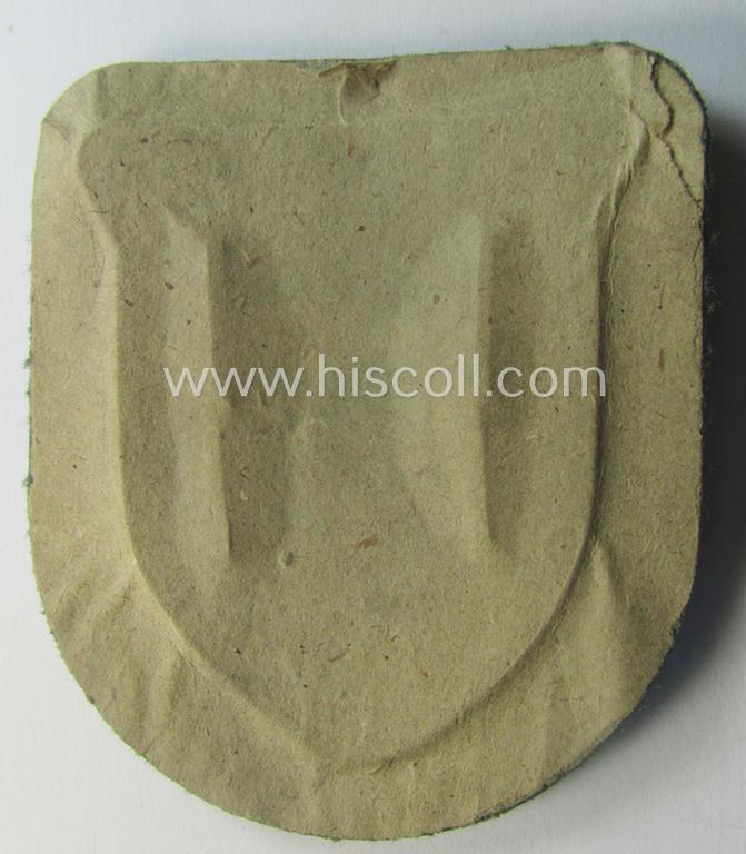 Simply never used ie. 'stonemint'! - WH (Heeres ie. Waffen-SS) 'Krim'-campaign-shield (as was produced by a by me unidentified maker) and that comes in a wonderful and/or fully untouched, condition