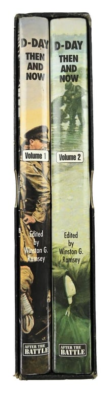 D-Day Book Set ''Then and Now' Volume 1&2