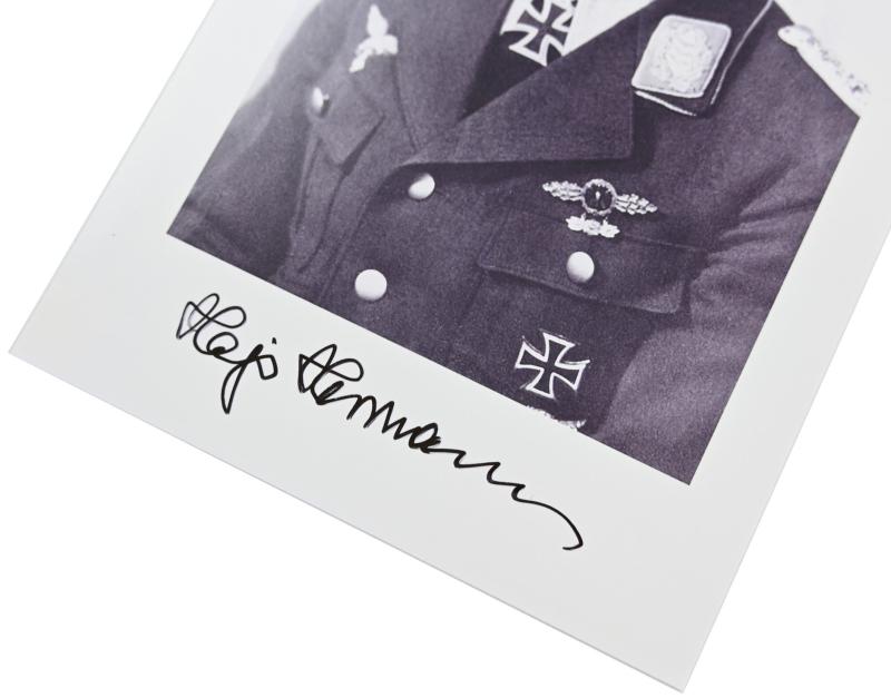 Signature of Luftwaffe KC-OLC&S Recipient 'Hajo Hermann'