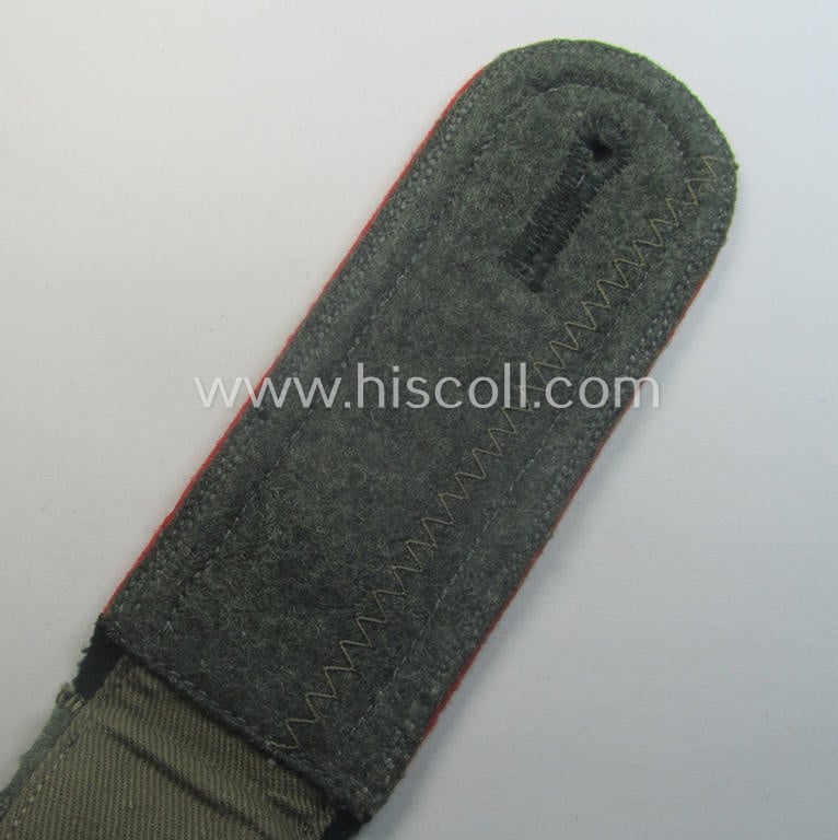 Superb - albeit regrettably single! - early- (ie. mid-) war-period WH (Heeres) (ie. 'M40'-) pattern (rounded-style) 'cyphered', NCO-type shoulderstrap as was intended for an: 'Uffz. u. Mitglied eines Beobachtungs-Lehr-Abteilungs'