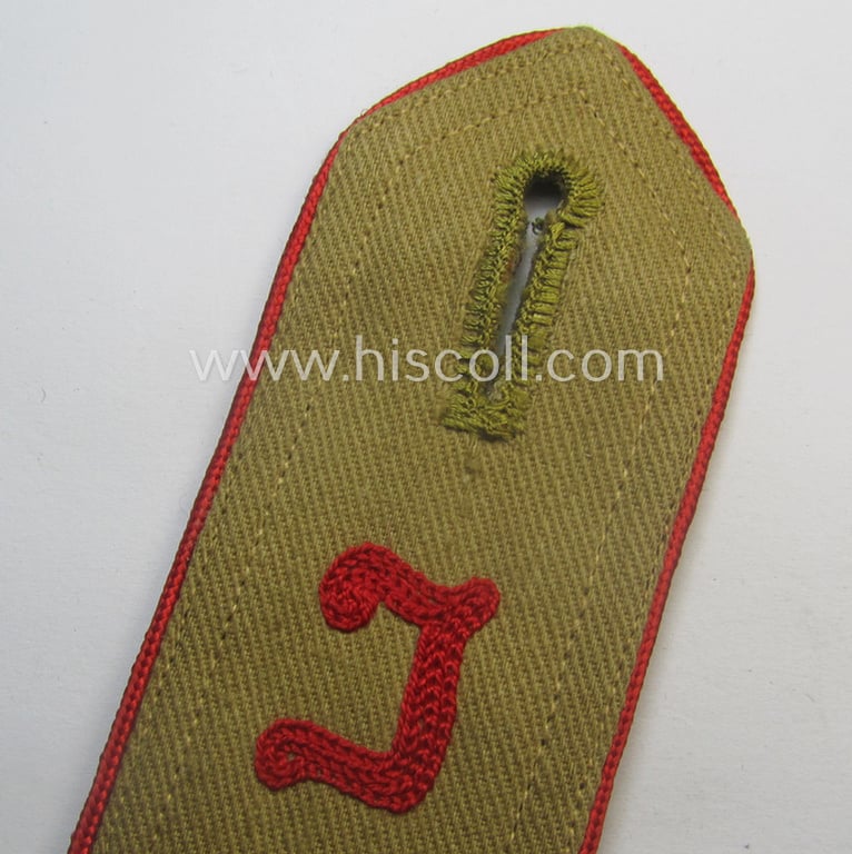 Early-pattern - and very rarely seen! - 'HJ'- (ie. 'Hitlerjugend'-) 'cyphered' shoulderstrap for usage by a: 'HJ-Rottenführer' who was attached to the: 'Oberbann 1 - Bann Nürnberg'
