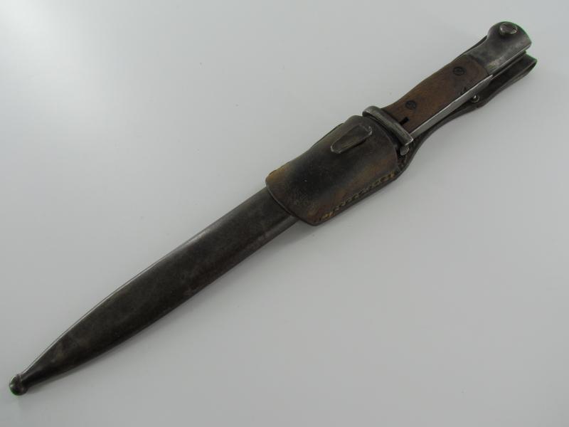 K98 Bayonet (Seitengewehr)SG 84/98 With Frog