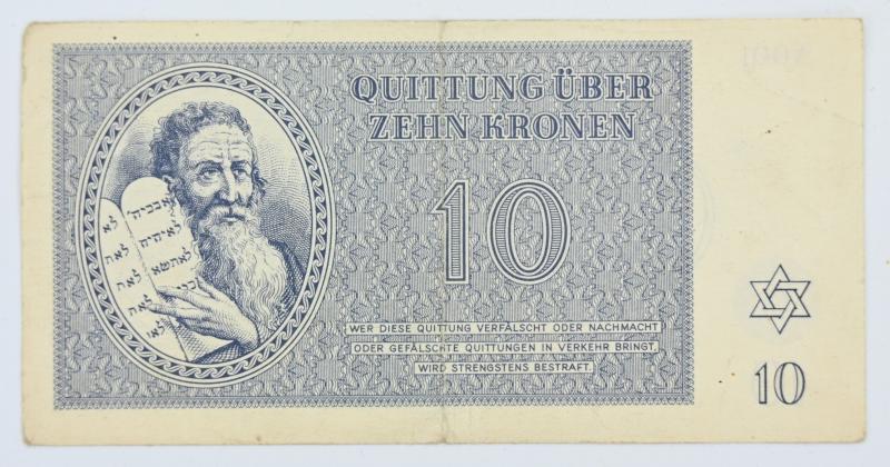 German WW2 Theresienstadt (Terezin) Concentration Camp Banknotes