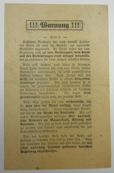 Allied Droppingflyer Warnung!