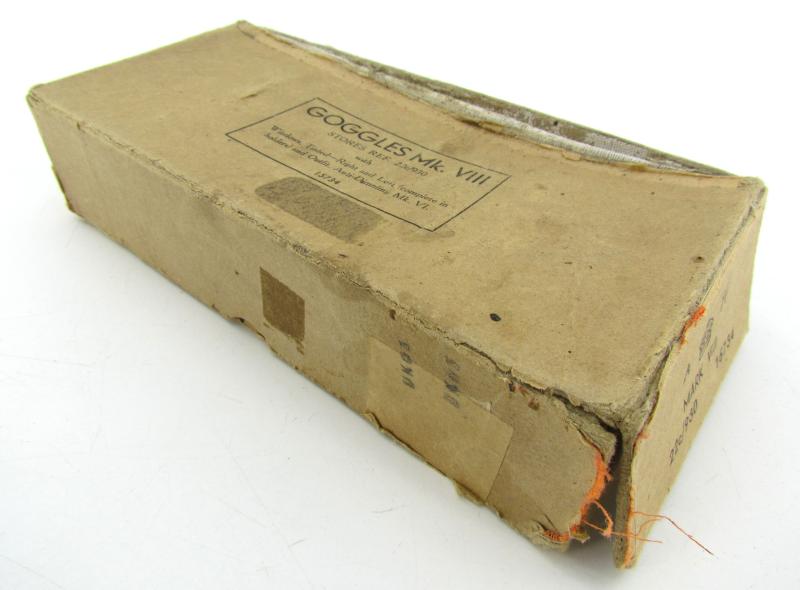 British WWII RAF MKVIII Flying Goggles Box