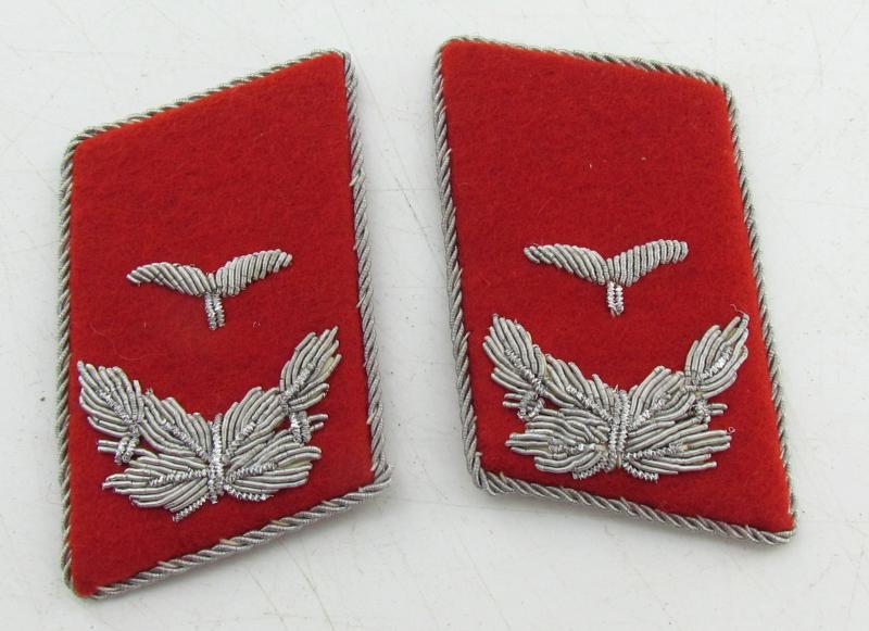 Luftwaffe Leutnant Collar Tabs for anti-aircraft ‘Flak’