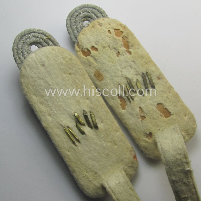 Pair of WH (Heeres) neatly 'cyphered', officers'-pattern shoulderboards: 'Major des Infanterie-Rgts. 119'