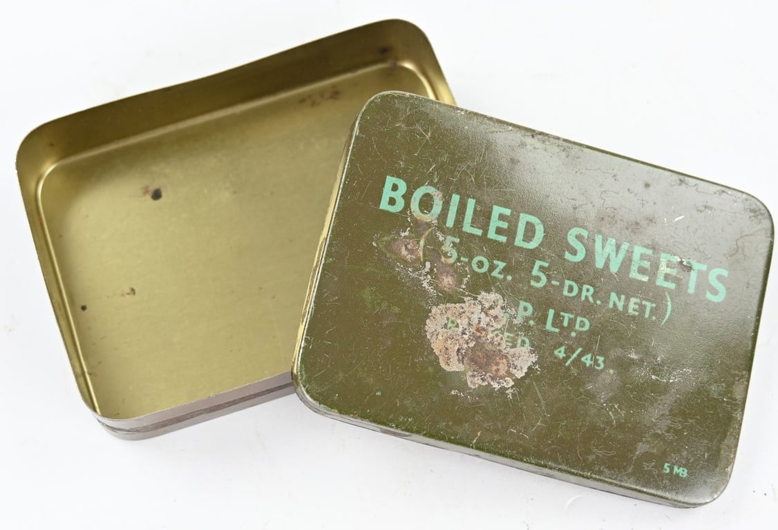 British WW2 Boiled Sweets Tin Can