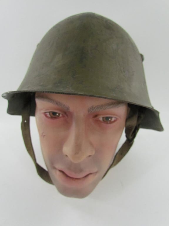 Bulgarian WW2 M36 helmet in original paint