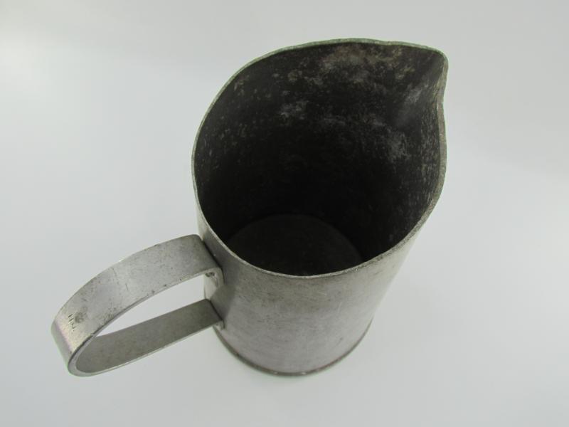Wehrmacht Aluminum Pitcher marked RFI 36