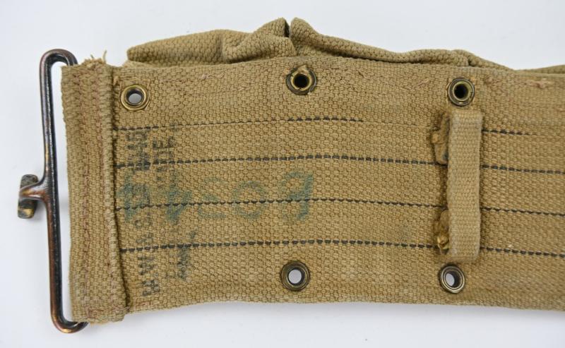 US WW2 M1 Garand Ammo Belt British Made