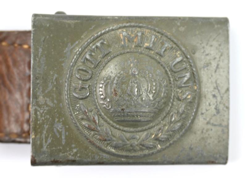 German WW1 Beltbuckle with Tab 1918