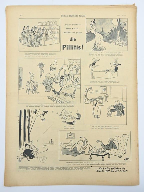 German Berliner Illustrierte Zeitung Newspaper 1942