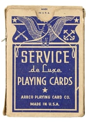 US WW2 Service Playing Cards