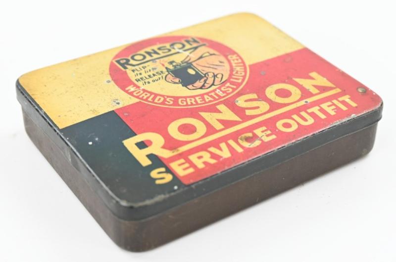 British WW2 Period 'Ronson' Tabacco Tin box