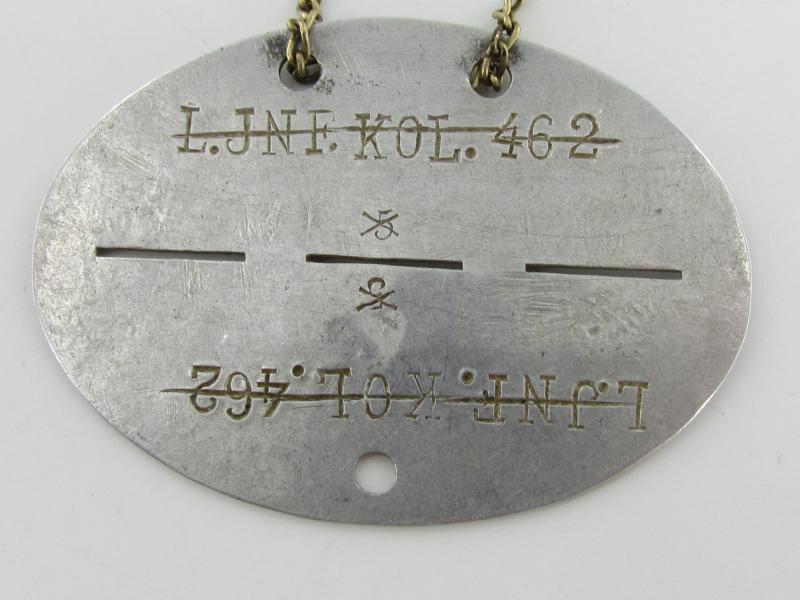 Erkennungsmarke ( EKM ) Infanterie-Ersatz-Bataillon 462