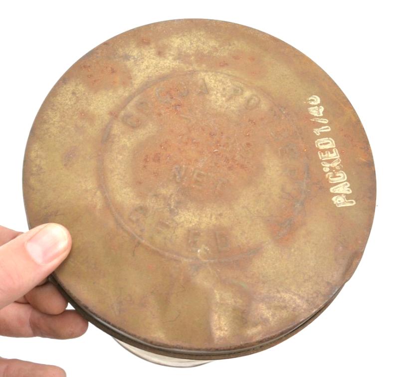 British WW2 Cocoa Powder Tin Can