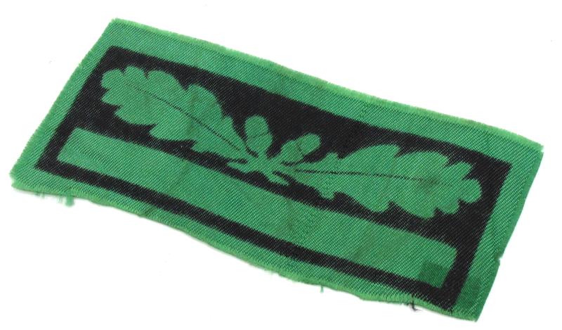 Printed Heer/Waffen-SS camouflage rank patch