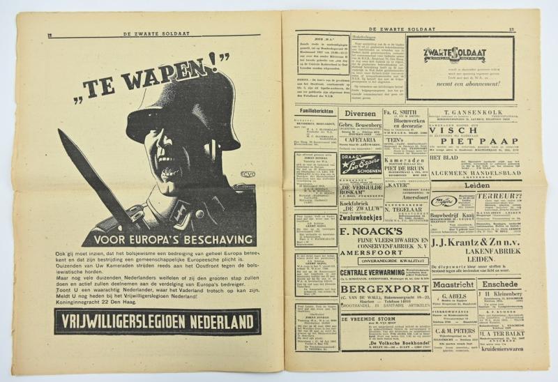 Dutch SS Magazine 'De Zwarte Soldaat' 1942