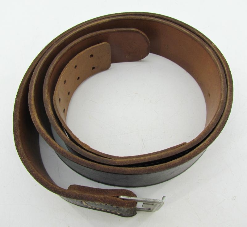 Leather equipment belt with rare catch ( Police )