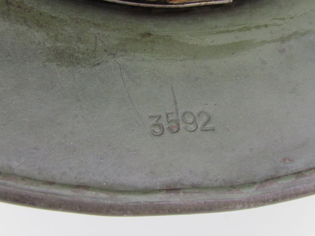 Wehrmacht Heer Untouched M35 Double Decal Helmet – ET68 – 1937 Liner