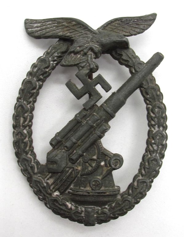 Luftwaffe Flak Badge – By G.b.(Gustav Brehmer)